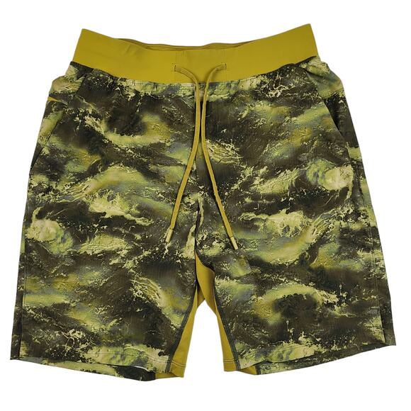 Lululemon Mens High Dive Auric Gold The T.H.E. Shorts 7" Linerless Size Medium - Picture 1 of 4